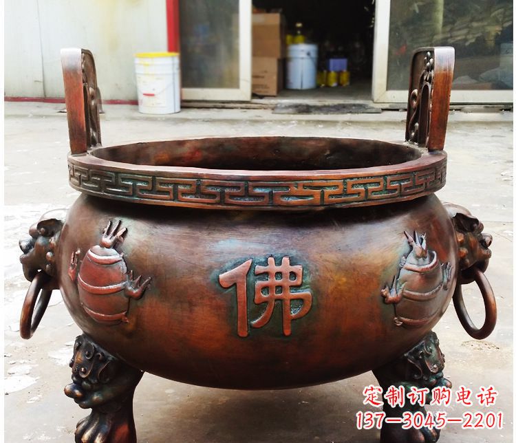 绵阳铜雕祠堂景观香炉
