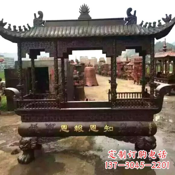 绵阳铜雕纯铜香炉
