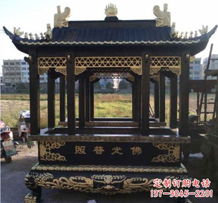 绵阳铜雕佛光普照香炉