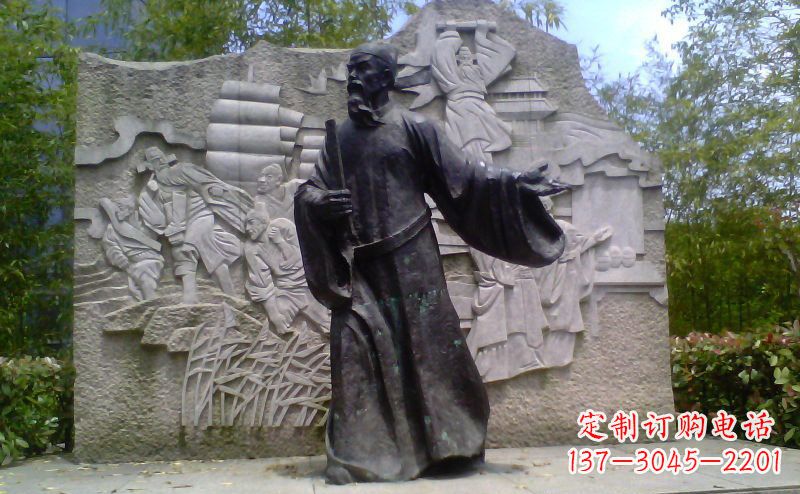 绵阳铜雕古代名人雕塑