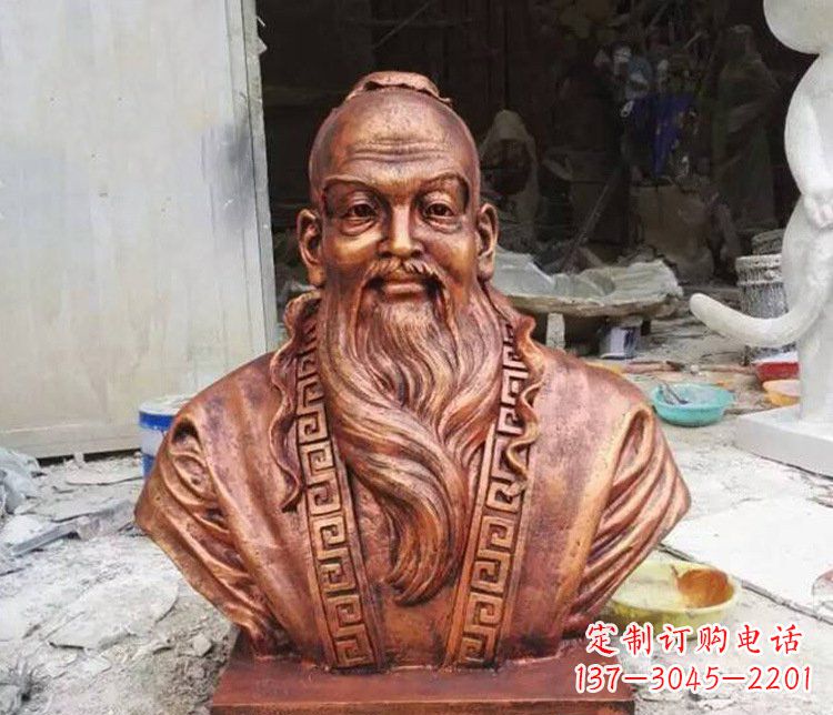 绵阳铜雕古代孙思邈人物雕塑