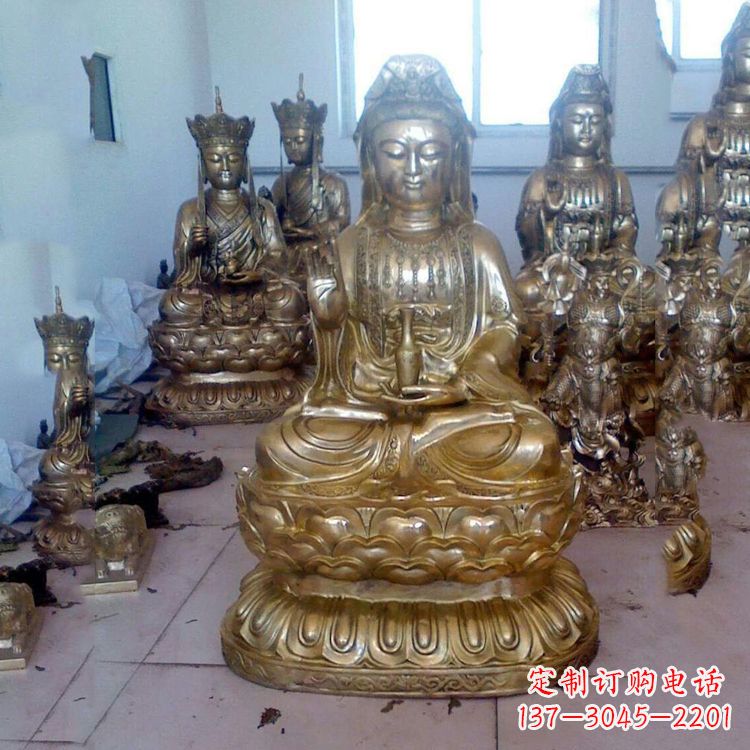 绵阳铜雕观音雕塑