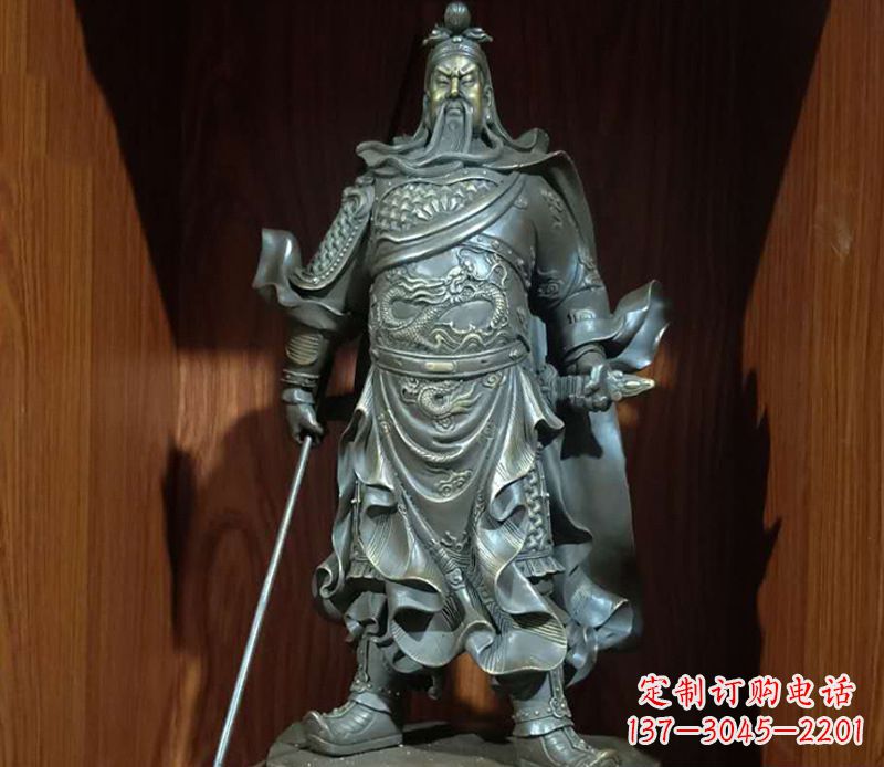 绵阳铜雕关公人物雕塑