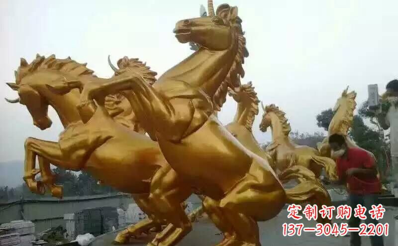 绵阳铜雕广场飞马雕塑