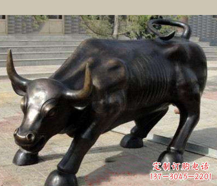 绵阳铜雕广场华尔街动物牛