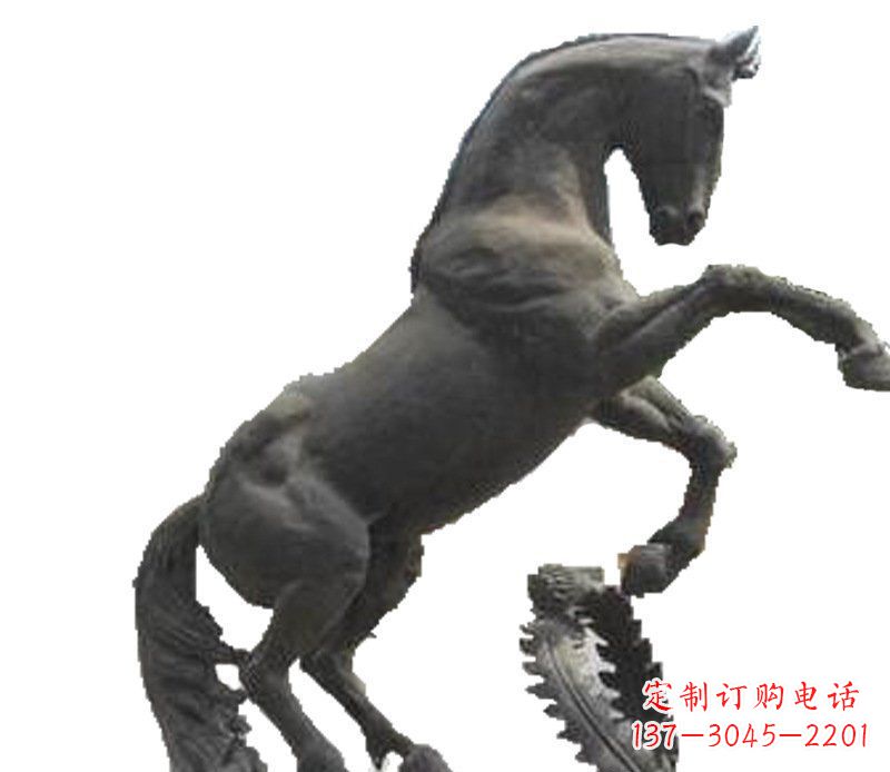 绵阳铜雕广场街道景观摆件动物马雕塑