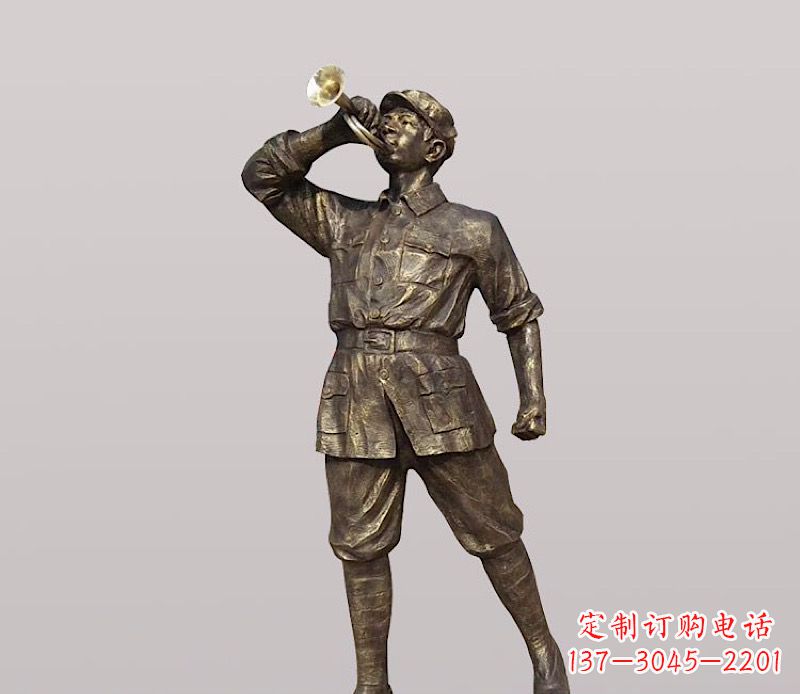 绵阳铜雕解放军战士