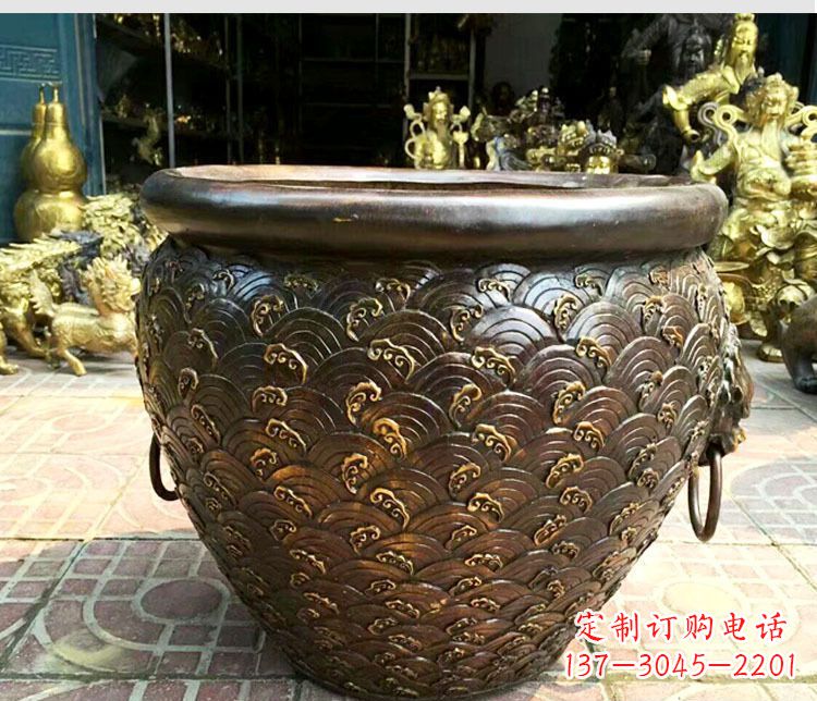 绵阳铜雕景观花盆