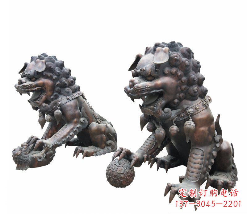 绵阳铜雕酒店镇宅招财麒麟雕塑