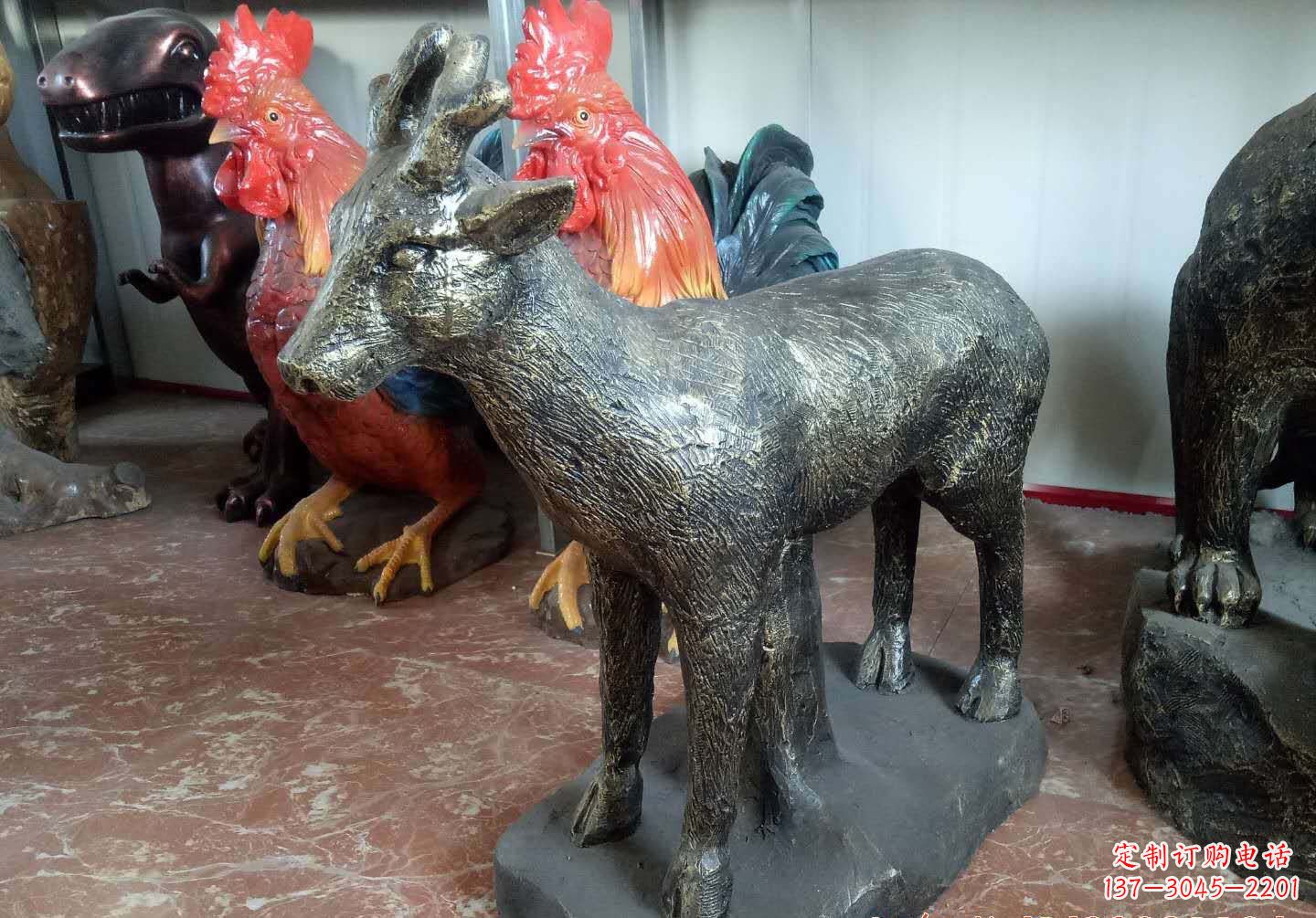 绵阳铜雕鹿动物雕塑