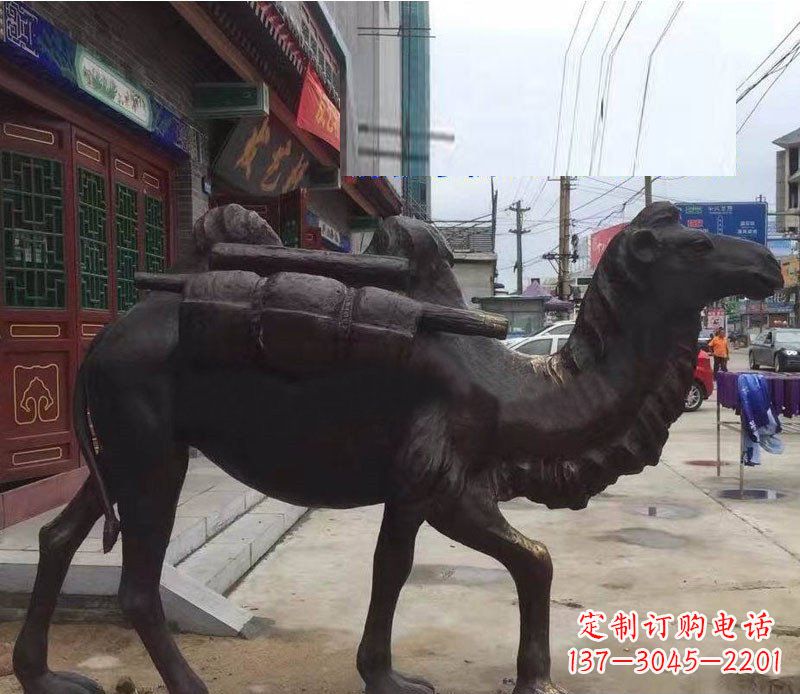 绵阳铜雕骆驼公园动物雕塑