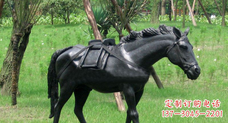 绵阳铜雕马公园动物雕塑 (2)