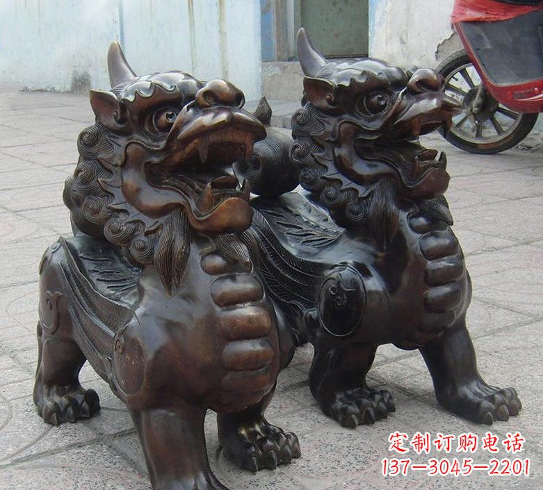 绵阳铜雕门口招财貔貅