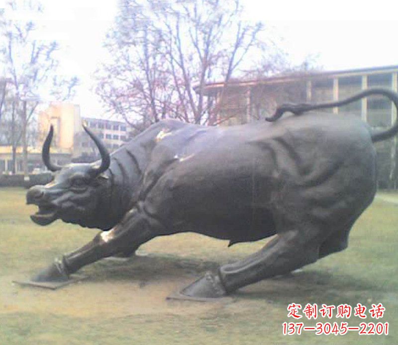 绵阳铜雕牛广场动物景观摆件 (2)