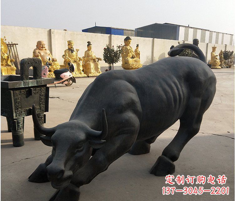 绵阳铜雕牛广场动物景观摆件 (6)