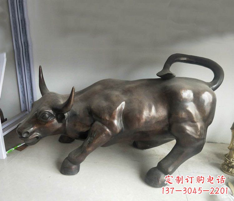 绵阳铜雕牛广场动物景观摆件