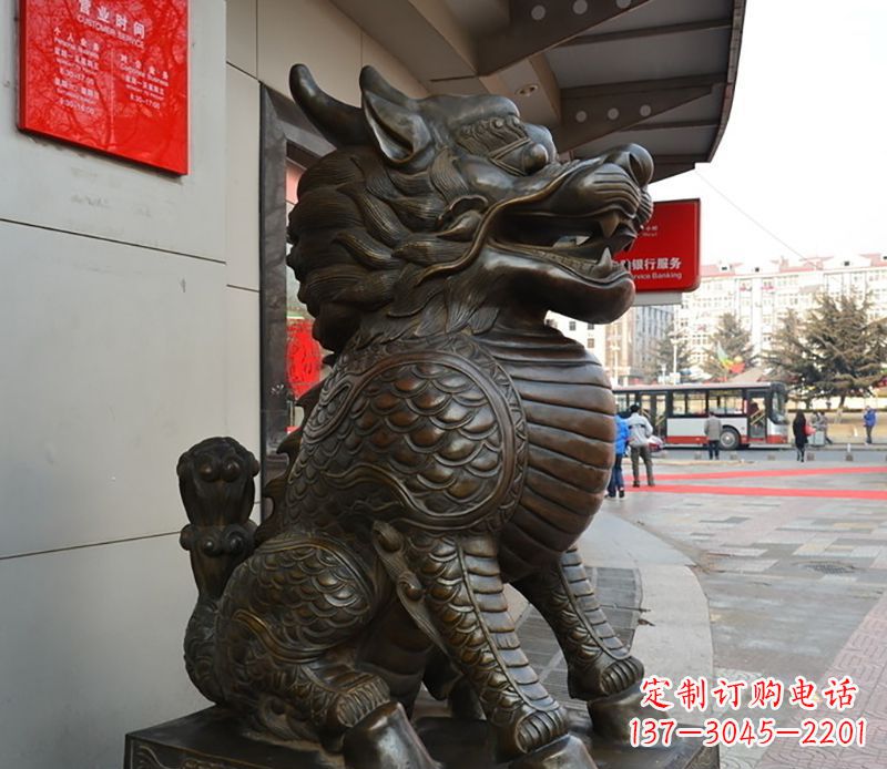 绵阳铜雕麒麟