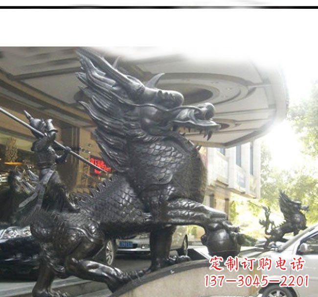 绵阳铜雕麒麟公司门口神兽雕塑