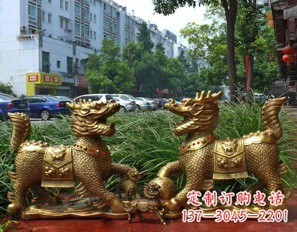 绵阳铜雕麒麟神兽