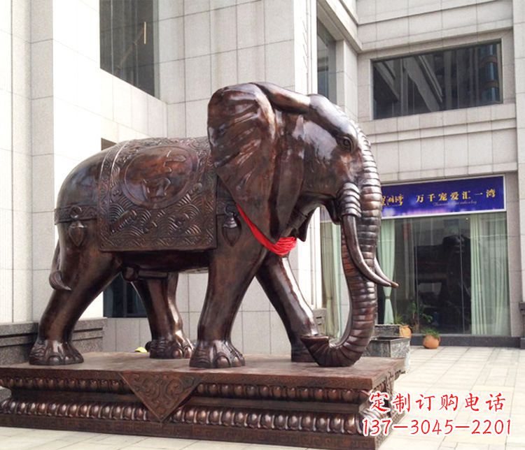 绵阳铜雕企业招财大象