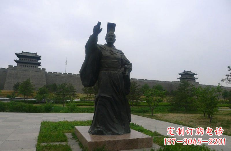 绵阳铜雕秦始皇古代名人雕塑