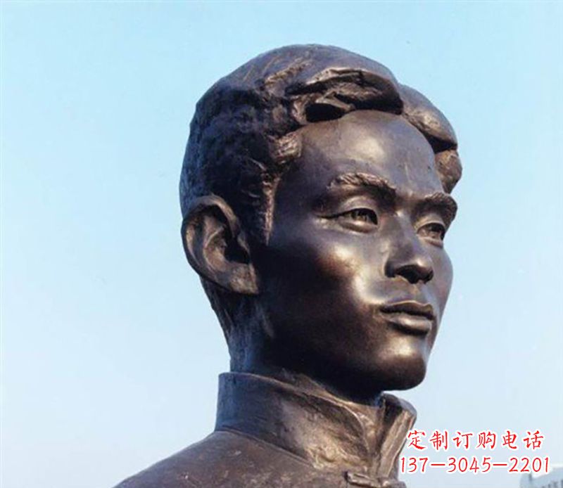 绵阳铜雕人物头像