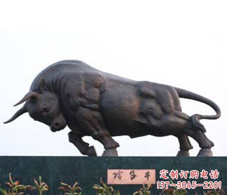 绵阳铜雕孺子牛动物雕塑