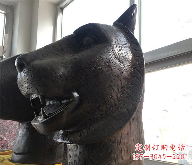 绵阳铜雕生肖动物头像雕塑摆件