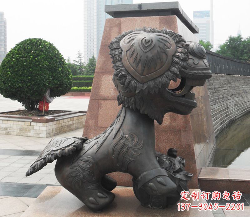 绵阳铜雕狮子