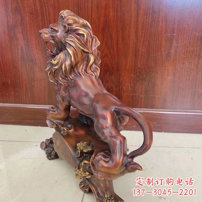 绵阳铜雕狮子动物雕塑摆件