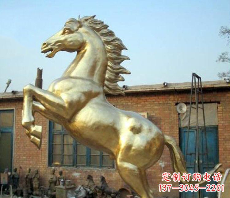 绵阳铜雕室商场招财动物马雕塑