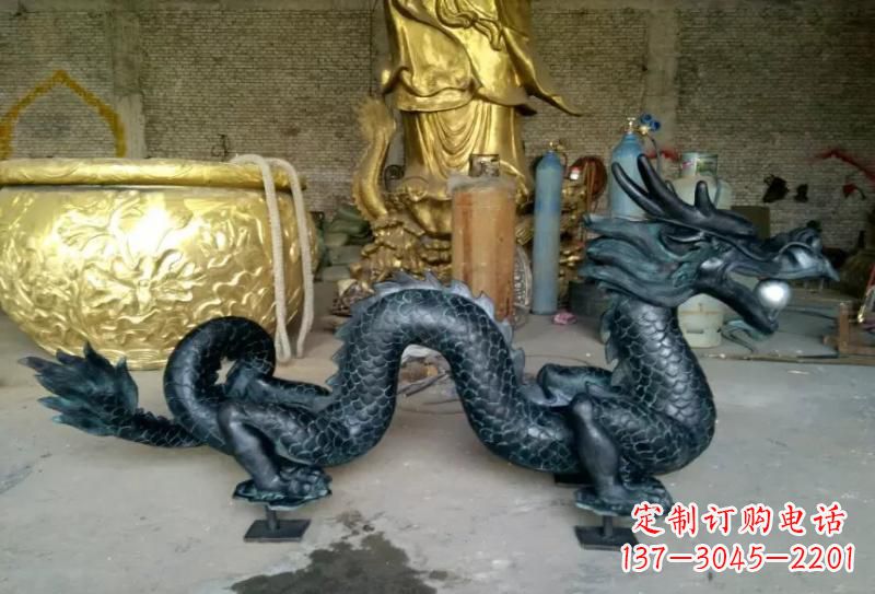 绵阳铜雕双龙戏珠222
