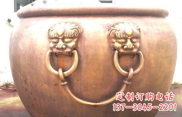 绵阳铜雕水缸寺庙景观雕塑_1