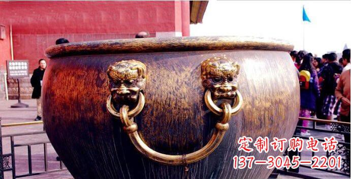 绵阳铜雕水缸寺庙景观雕塑