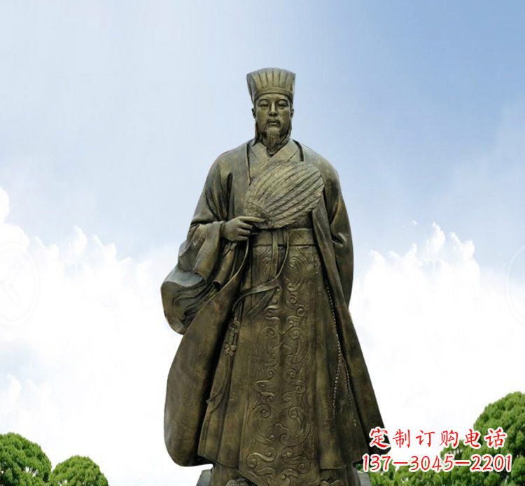 绵阳铜雕伟人诸葛亮古代历史人物
