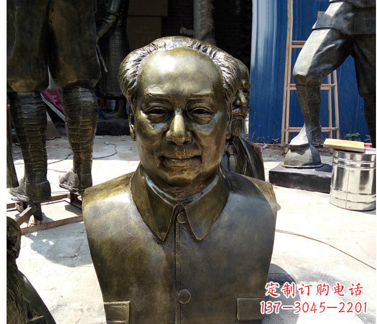 绵阳铜雕伟人毛主席胸像