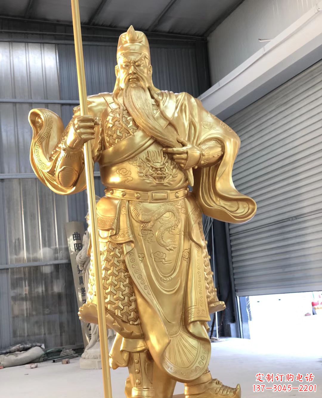 绵阳铜雕武财神雕塑