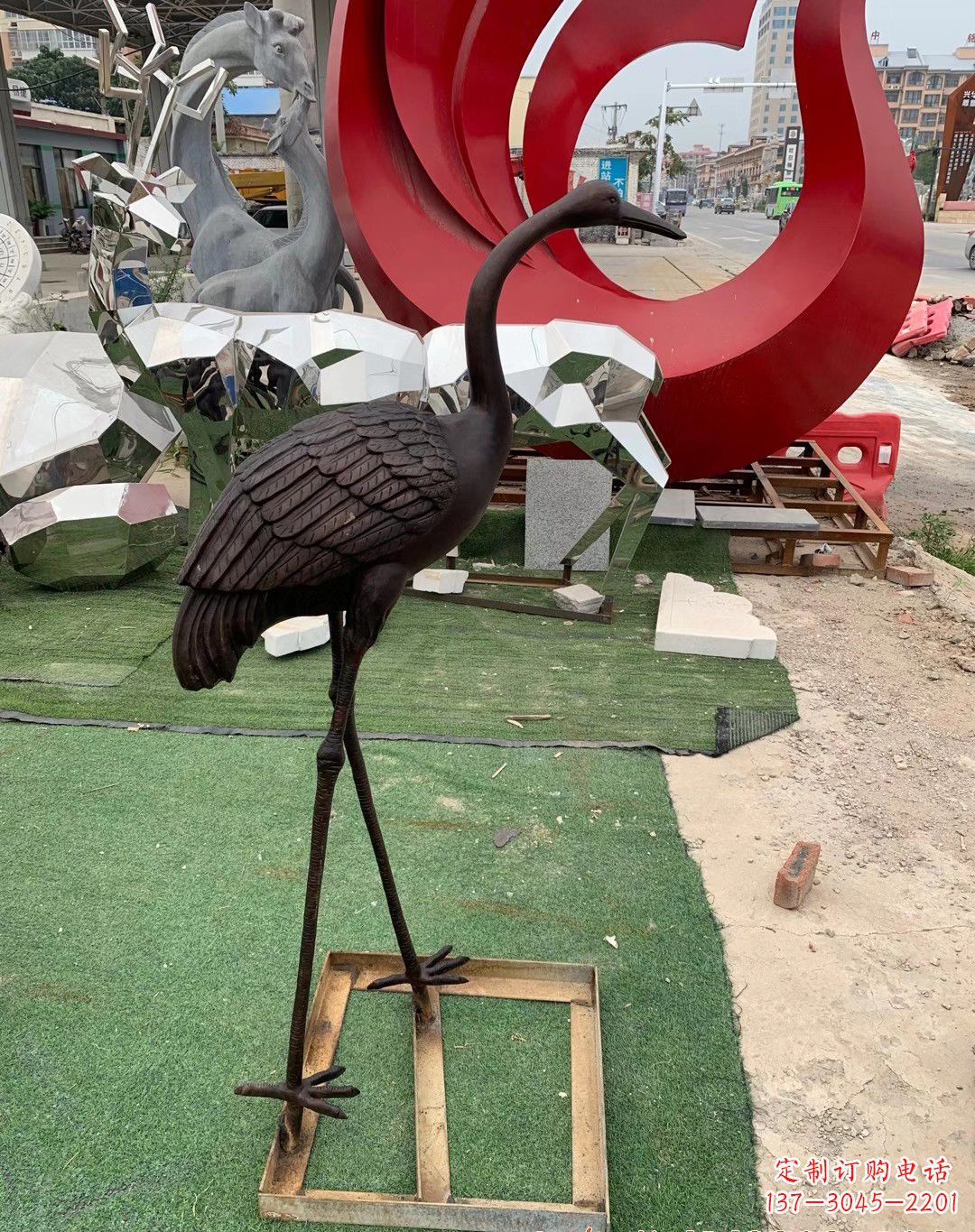 绵阳铜雕仙鹤2221