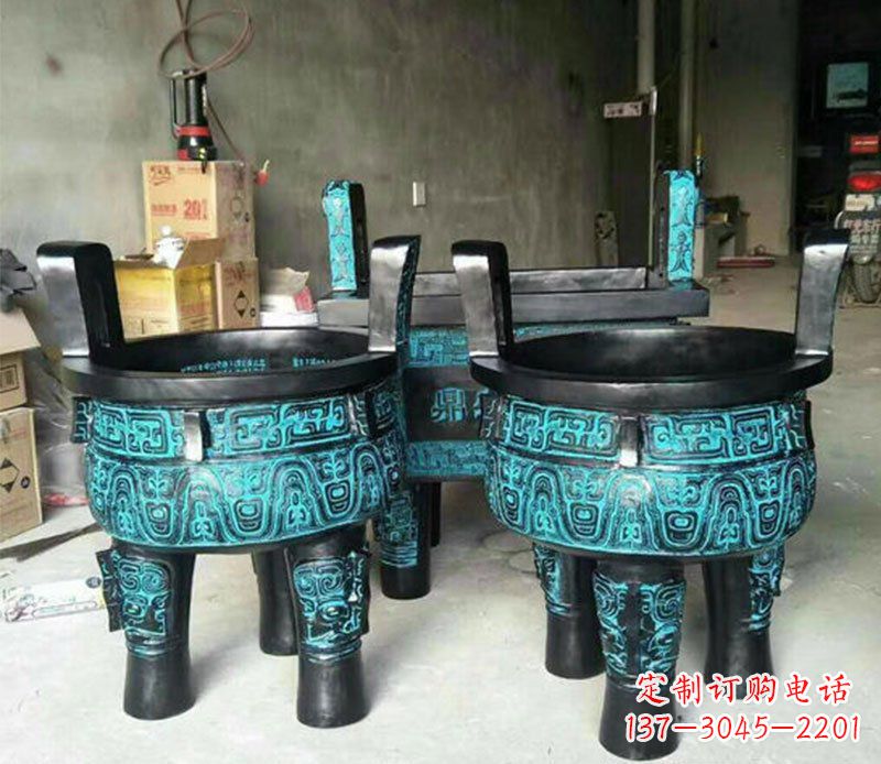 绵阳铜雕香炉寺庙香炉雕塑