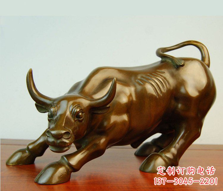 绵阳铜雕小区动物牛摆件