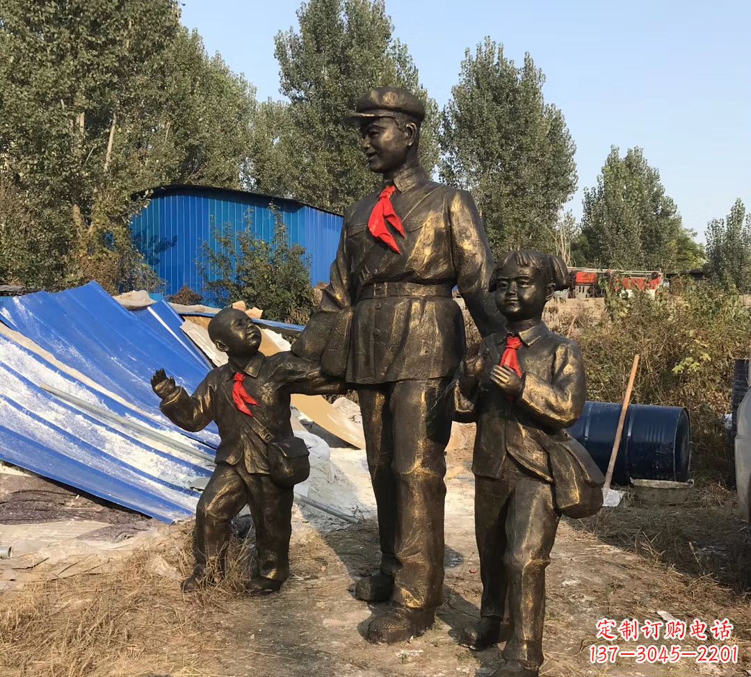 绵阳铜雕校园雷锋雕塑