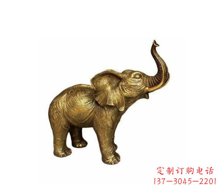 绵阳铜雕园林动物小象雕塑
