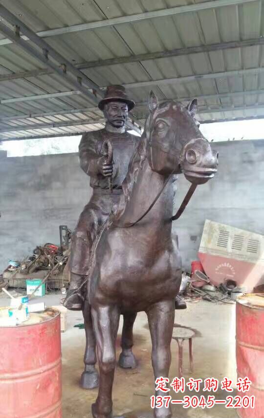 绵阳铜雕园林动物马雕塑