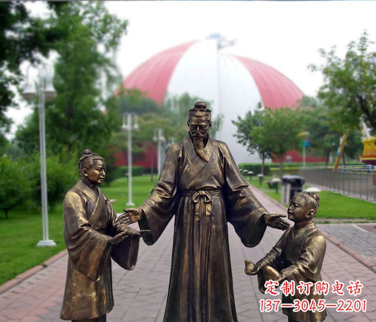 绵阳铜雕园林孔融让梨