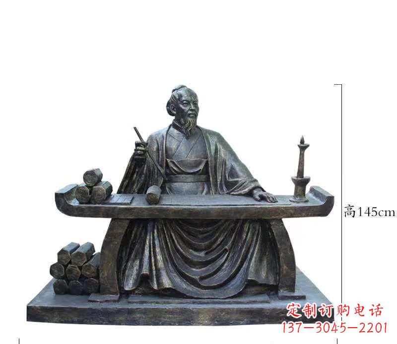 绵阳铜雕张仲景人物