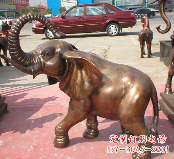 绵阳铜雕长鼻大象