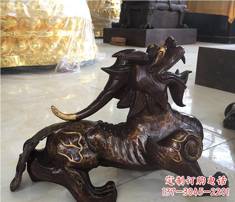 绵阳铜雕招财辟邪貔貅雕塑摆件