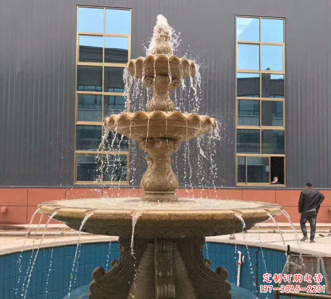 绵阳晚霞红三层音乐喷泉