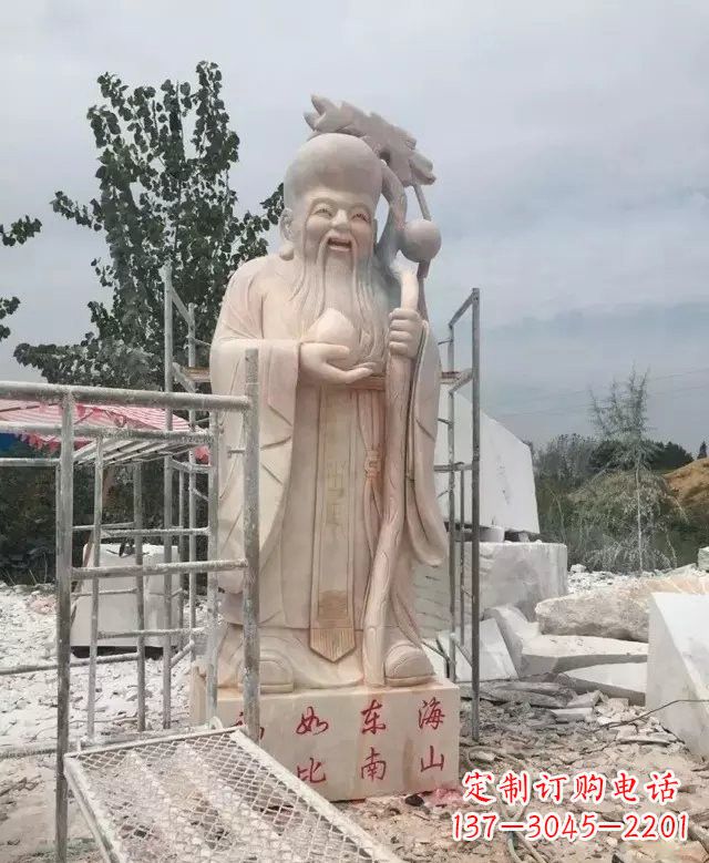 绵阳晚霞红神像老寿星雕塑