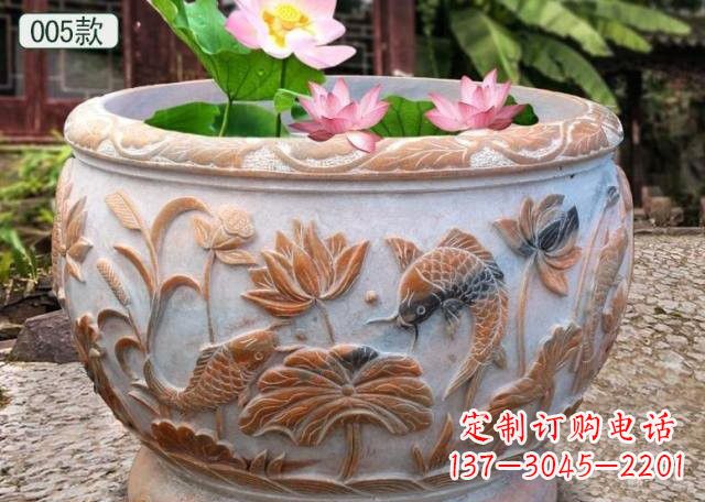绵阳晚霞红水缸鱼缸雕塑